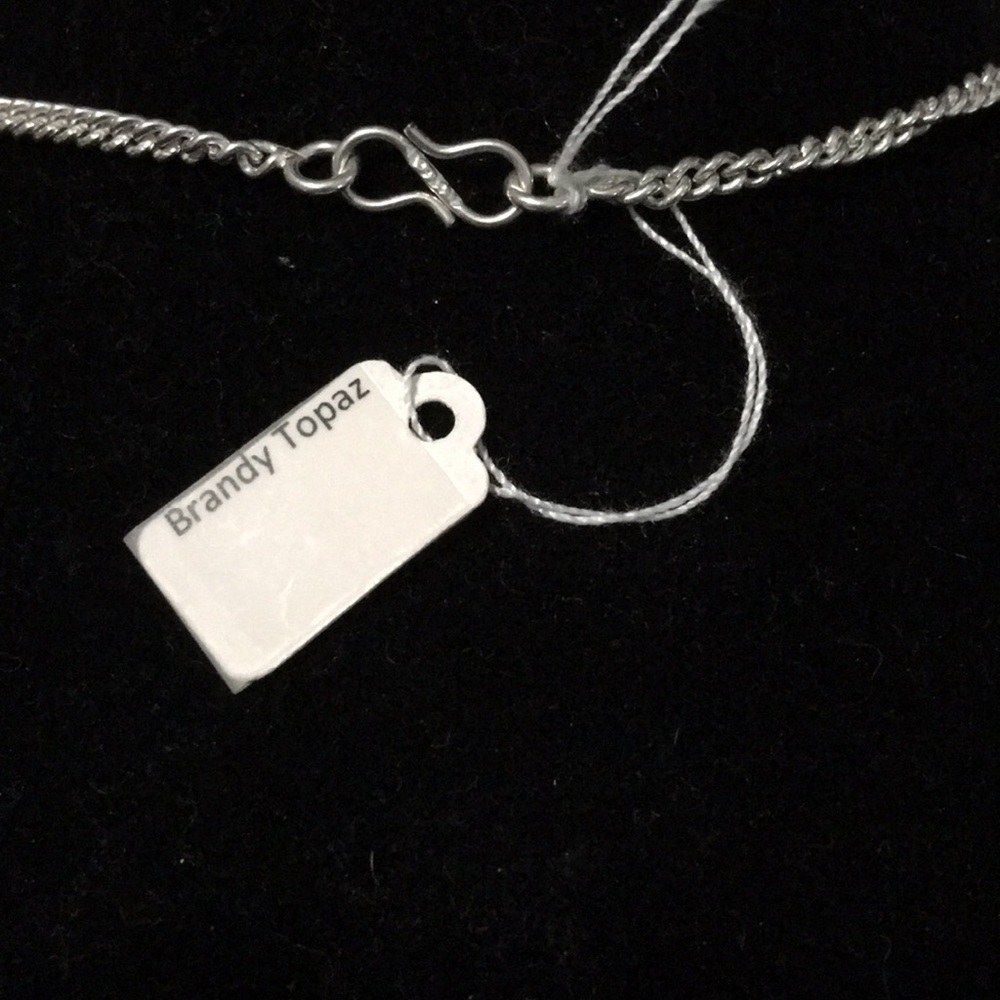 BRANDY Topaz Sterling Silver Necklace - Picture 2 of 5